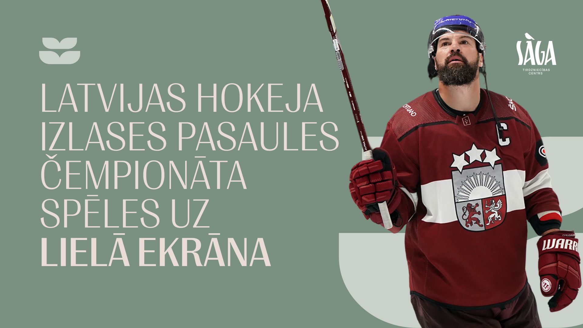 Hokejs uz lielā ekrāna 26. maijā