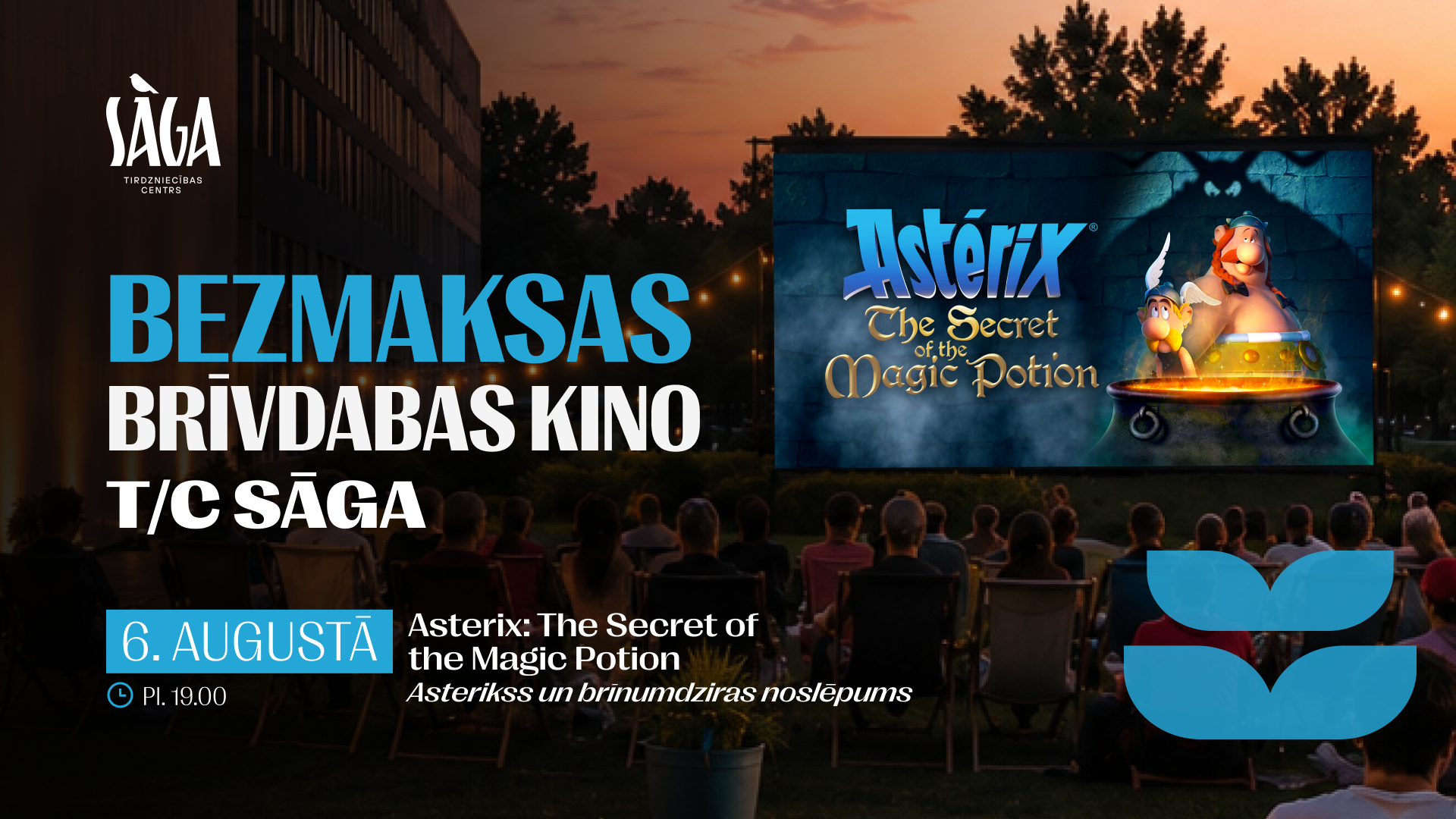 Asterikss un brīnumdziras noslēpums - bezmaksas kino vakars