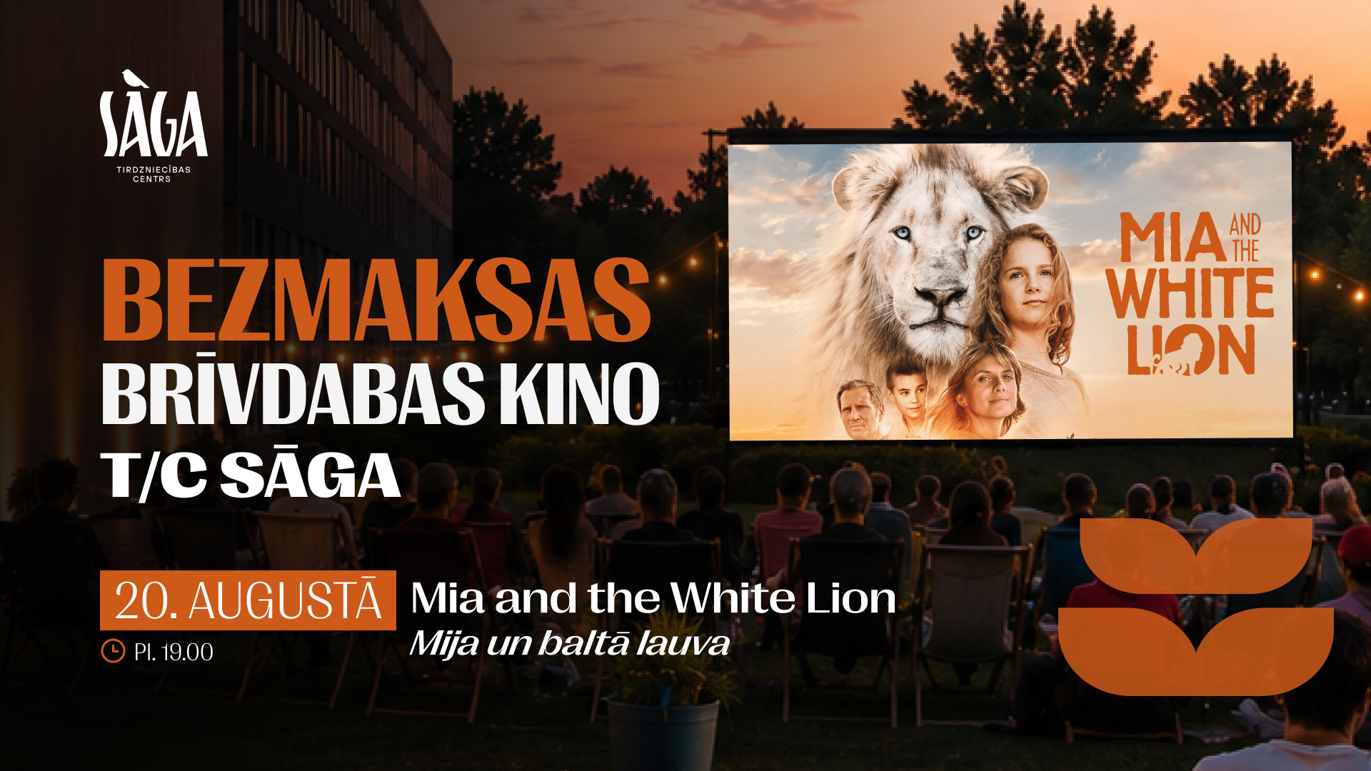 Mia un baltā lauva - bezmaksas kino vakars